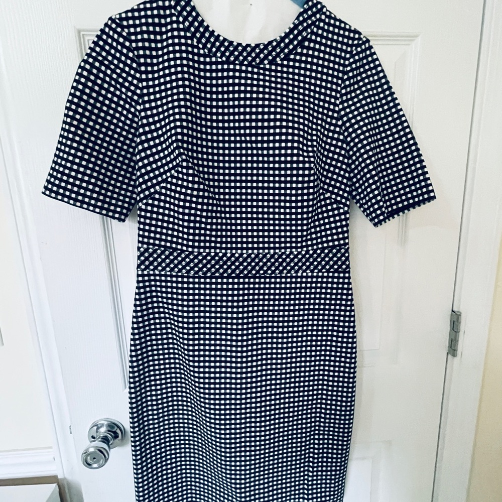 Work dress gingham print